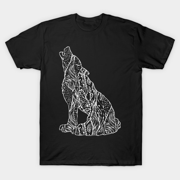 Abstract Wolf Version 2 T-Shirt by Taki93